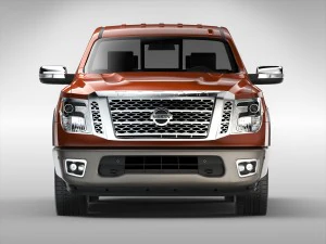 nissan titan 2017 3D Model