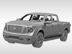 nissan titan 2017 3Dモデル