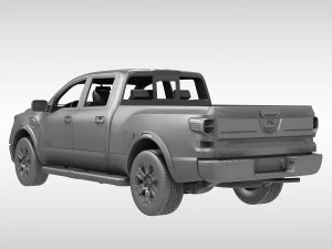 nissan titan 2017 3D Model