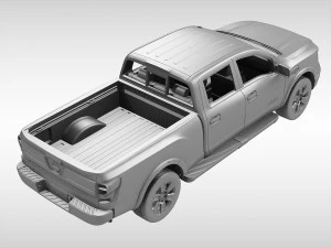 nissan titan 2017 3D Model