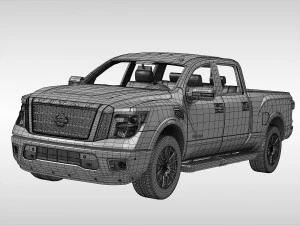 nissan titan 2017 3D Model