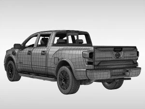 nissan titan 2017 3D Model