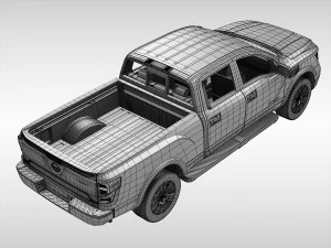 nissan titan 2017 3D Model