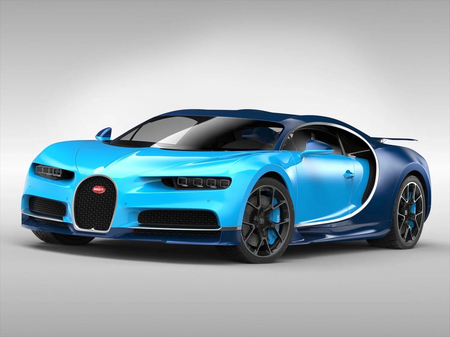 bugatti chiron 2017 3D Model .c4d .max .obj .3ds .fbx .stl .blend 