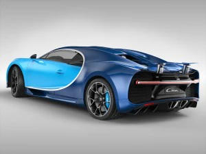 bugatti chiron 2017 3D Model