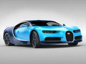 bugatti chiron 2017 3D Model