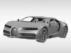 bugatti chiron 2017 3D Model