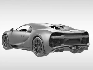 bugatti chiron 2017 3D Model