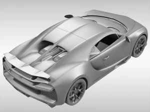 bugatti chiron 2017 3D Model