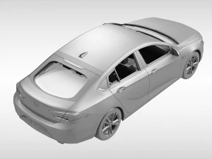 opel insignia grand sport 2017 3D Model