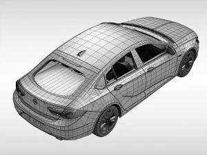 opel insignia grand sport 2017 3D Model