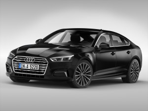 audi a5 sportback 2017 3Dモデル