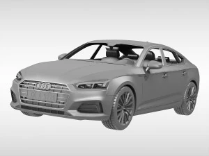 audi a5 sportback 2017 3D Model