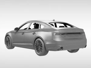 audi a5 sportback 2017 3D Model