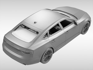 audi a5 sportback 2017 Modello 3D