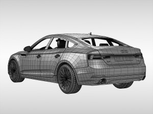 audi a5 sportback 2017 Modello 3D
