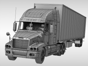 freightliner century 1996 - 2007 3D 模型