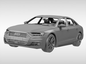 audi a8 2018 3D Модель