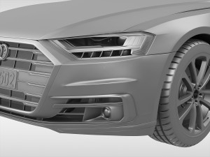 audi a8 2018 3D Модель