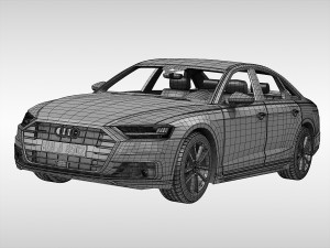 audi a8 2018 3D Модель