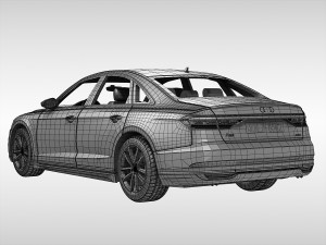 audi a8 2018 3D Модель