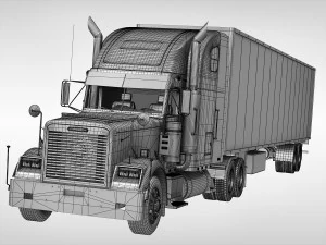 freightliner classic xl 3D Model