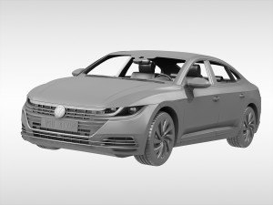 volkswagen arteon 2018 3D मॉडल