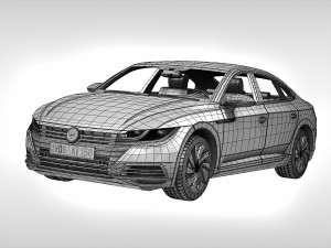volkswagen arteon 2018 3D मॉडल