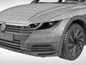 volkswagen arteon 2018 3D मॉडल