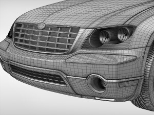 chrysler pacifica 2004 - 2008 3D 模型