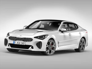 kia stinger gt 2018 Modelo 3D