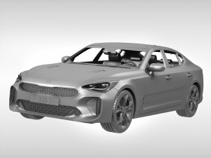kia stinger gt 2018 3D Model