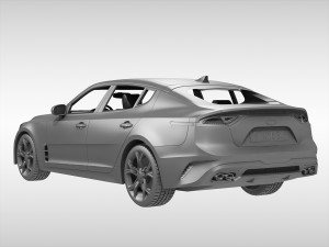 kia stinger gt 2018 3D Model