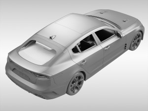 kia stinger gt 2018 3D Model
