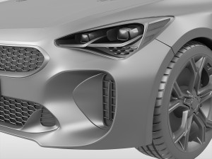 kia stinger gt 2018 3D Model