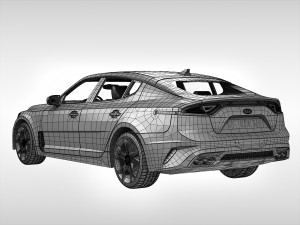 kia stinger gt 2018 3D Model