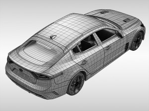 kia stinger gt 2018 3D Model