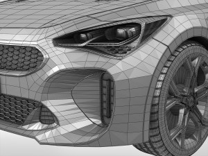kia stinger gt 2018 3D Model