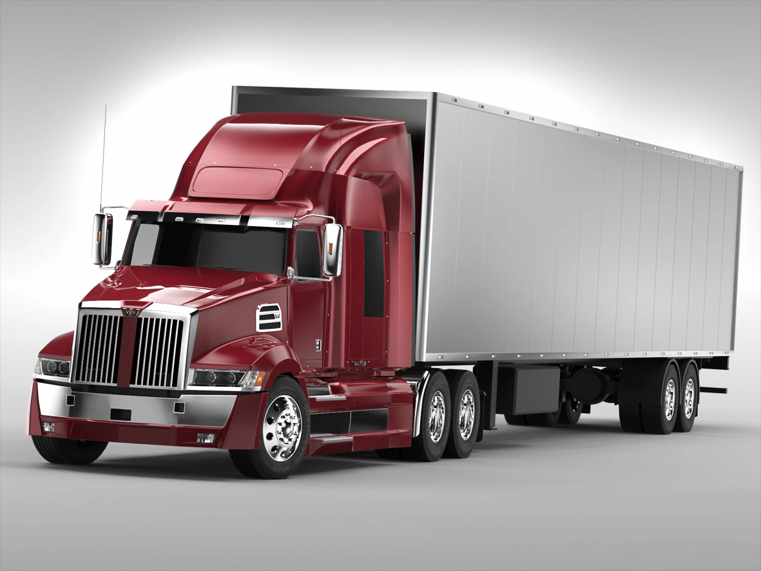 western star 5700xe 3D Model .c4d .max .obj .3ds .fbx .stl .blend 