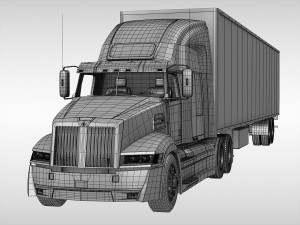 western star 5700xe 3D Model