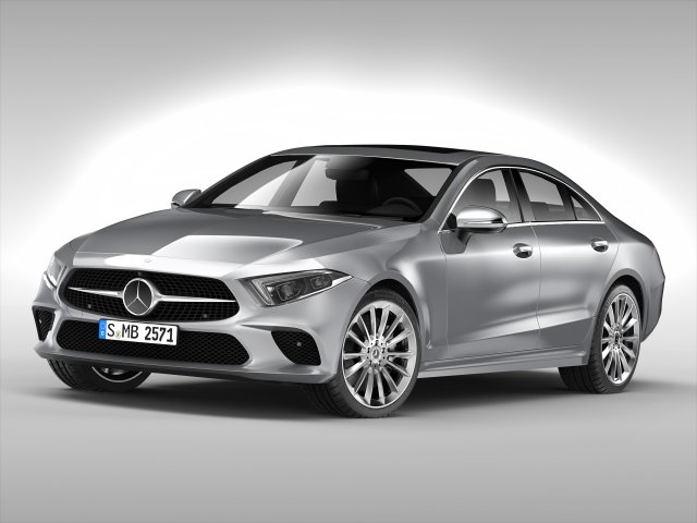mercedes benz cls class 2018 3D Modell .c4d .max .obj .3ds .fbx .stl .blend