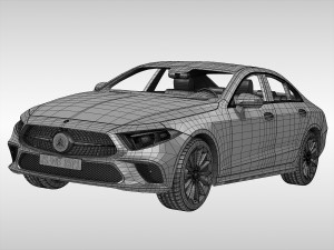 mercedes benz cls class 2018 3D Modell