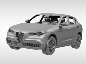 alfa romeo stelvio 2018 Model 3D