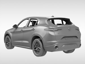 alfa romeo stelvio 2018 Model 3D