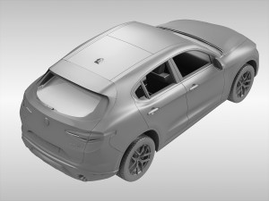 alfa romeo stelvio 2018 Model 3D