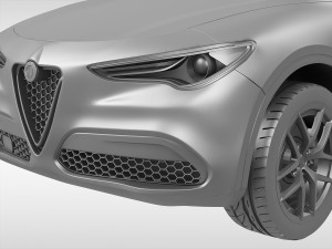 alfa romeo stelvio 2018 Model 3D