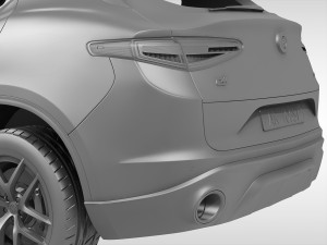 alfa romeo stelvio 2018 Model 3D