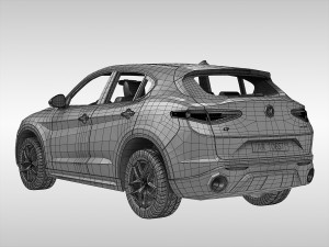 alfa romeo stelvio 2018 Model 3D