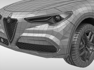 alfa romeo stelvio 2018 Model 3D