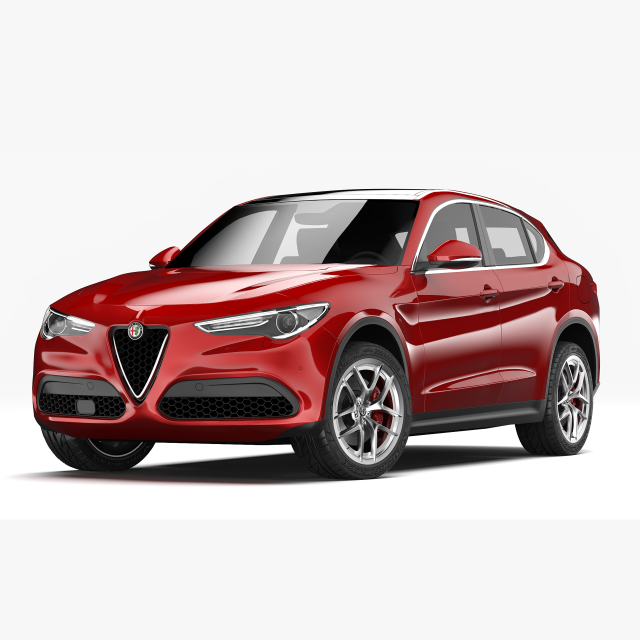 alfa romeo stelvio 2018 Model 3D .c4d .max .obj .3ds .fbx .stl .blend 
